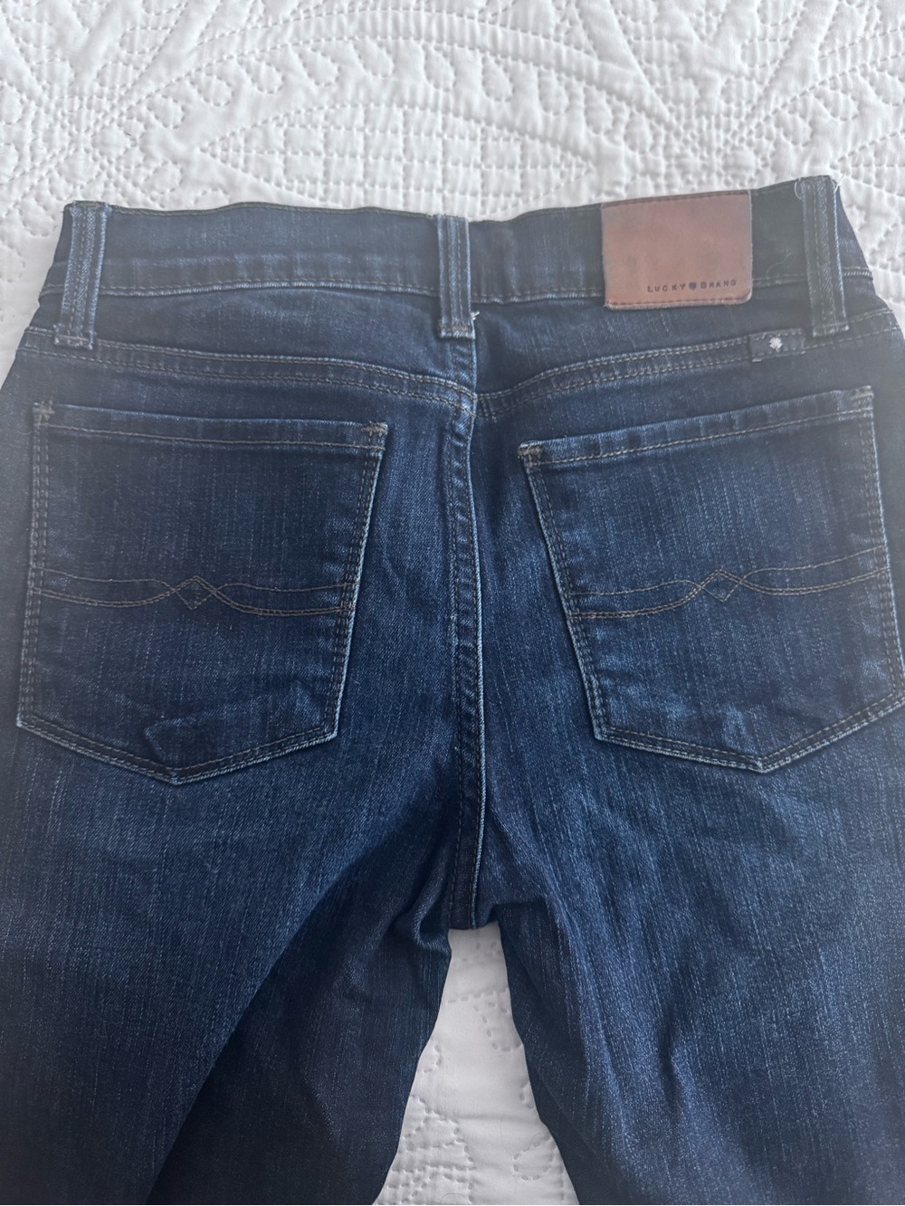 Lucky Brand Women's Skinny Jeans in Deep Blue Wash
